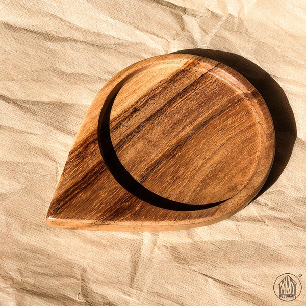 OVALE Teakwood Coaster