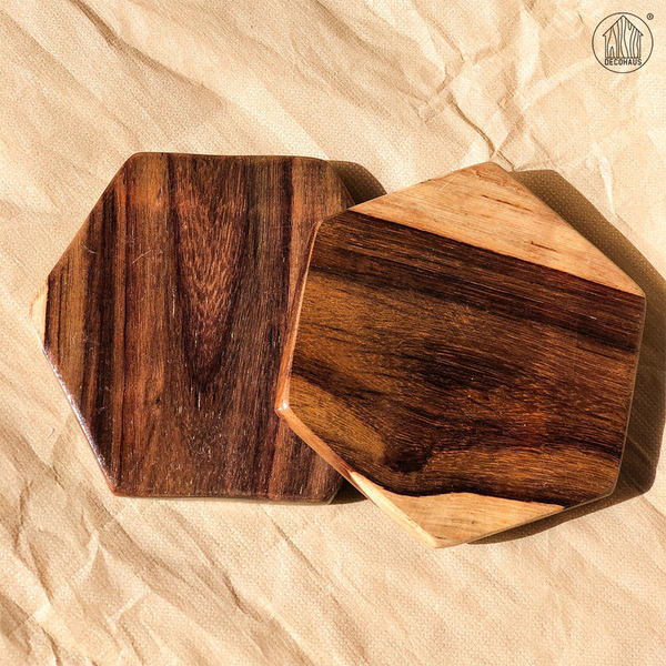 HEXA Rosewood Coaster