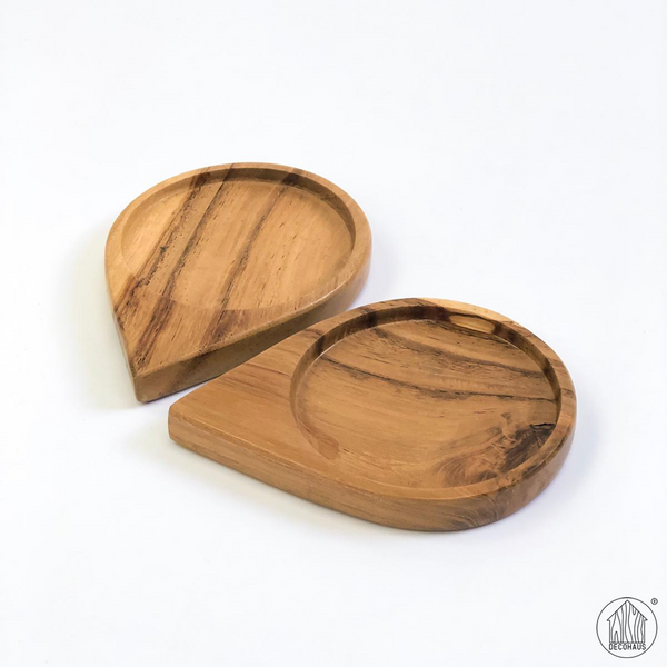 OVALE Teakwood Coaster