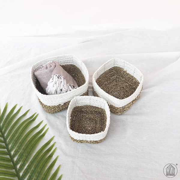 LESTI Seagrass Multifunctional Square Storage Basket