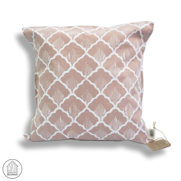 SISIK IKAN Batik Cushion Cover in Mocha colour