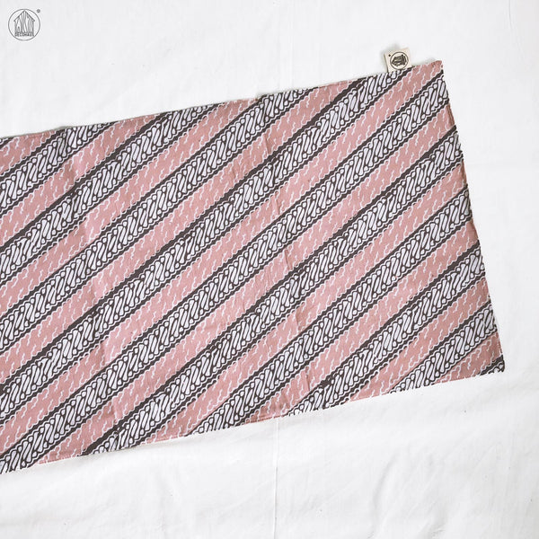 LERENG KECIL Batik Handstamped Table Runner in Pastel