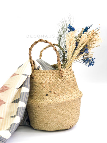 BELLYANA Seagrass Woven Multi Functional Storage Basket
