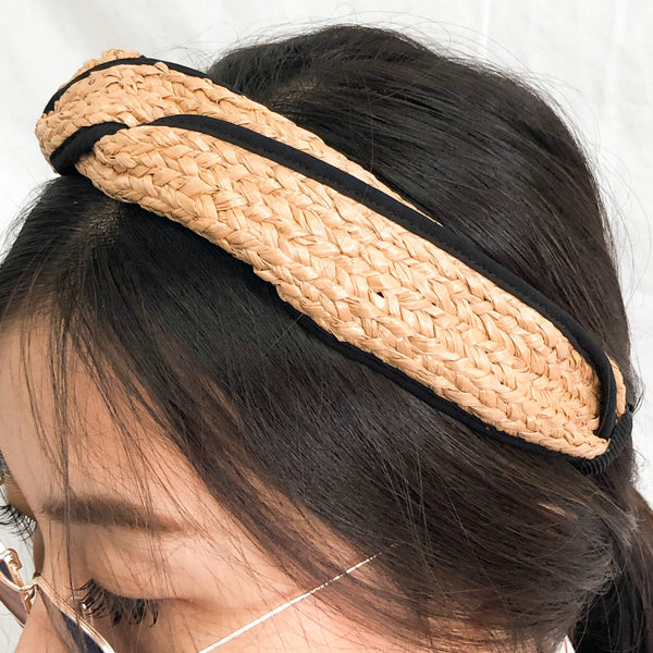 ELISE Twist Straw Headband