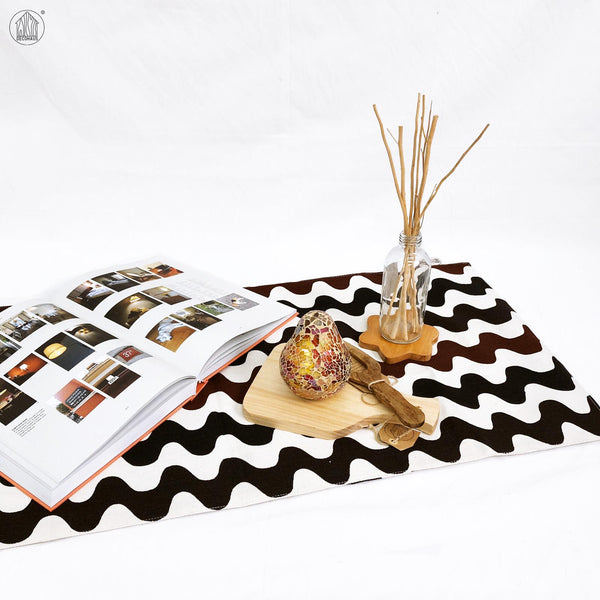 WAVES Canvas Table Runner